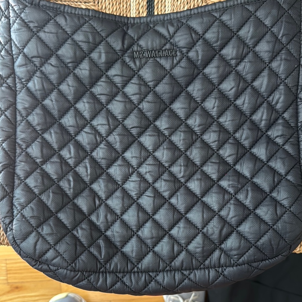MZ Wallace Quilted Charcoal Bag